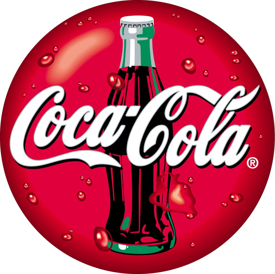 coca-cola, emblem with bottle