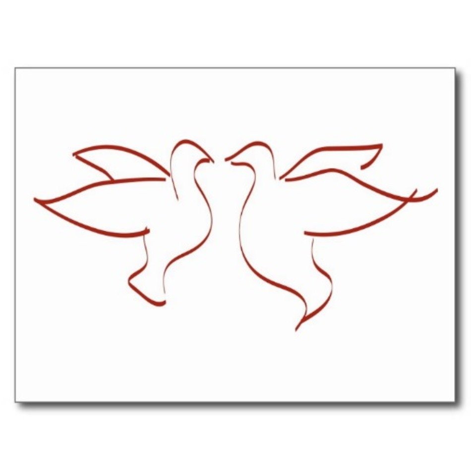 Colombes Dimage Retourn&233e Carte Postale Zazzle