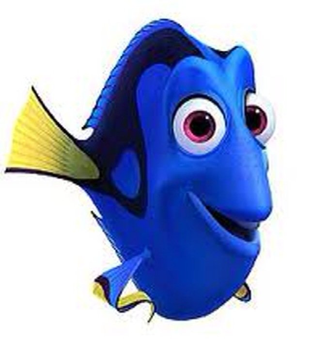 cartoon blue fish