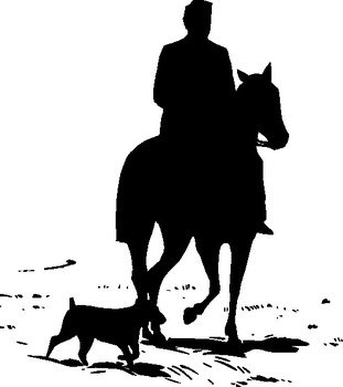 Riding Horse Silhouette At Clkercom Vector Online N2
