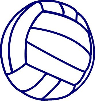 Blue Volleyball Clipart Outline Hipng