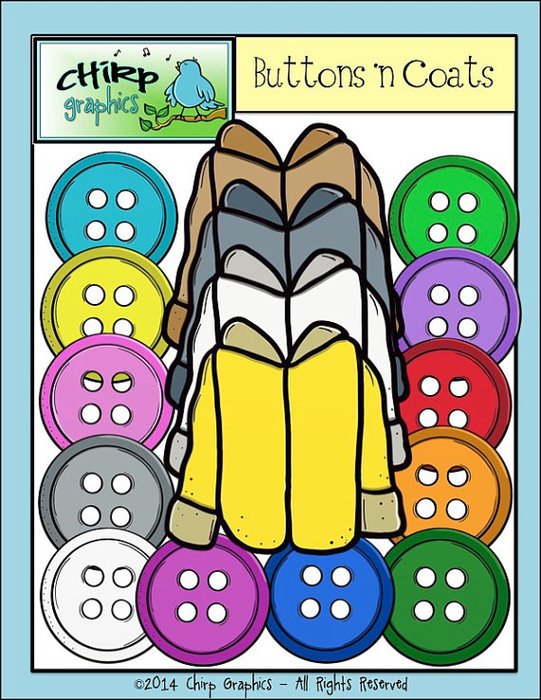 Buttons And Coats Set Chirp Graphics