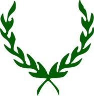 Green Laurel Wreath At Clkercom Vector Online N2