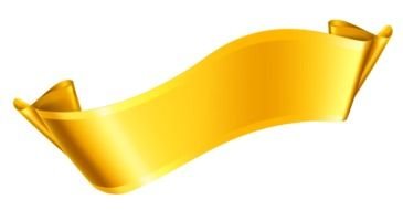 drawn golden banner