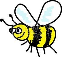 Bee Whimsical Cartoon Animal &ndash; Prawny Cartoons