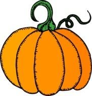 Pumpkin Without Bee At Clkercom Vector Online