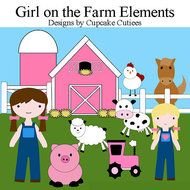 Girl On The Farm Collection Barn Animals Girls Designs