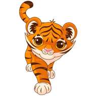 Baby Tiger Vector drawing