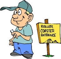 drawn cartoon man next to the pointer