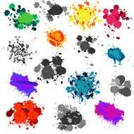 colors splash drawing