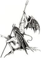 black and white sketch of a sexy elf