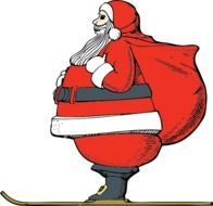 big santa drawing