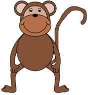 Clip Art of the cartoon Monkey