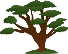 Clip Art of the cartoon tree