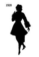 Black Silhouettes 1920 drawing