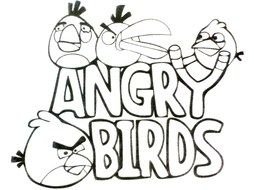 Clip Art of angry birds sign