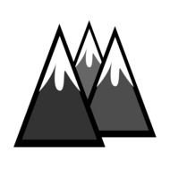 Snow Capped Mountain drawing