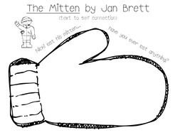 black and white picture of mittens