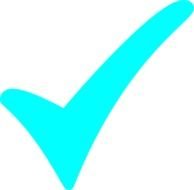 Aqua Checkmark At Clkercom Vector Online Royalty