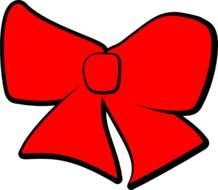 Hair Bow Red At Clkercom Vector Online Royalty