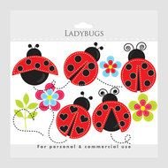 Ladybug Stitched Ladybugs Lady Bugs Cute