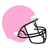 Clipart of pink Football Helmet