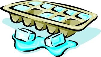 Ice Cube Clipart drawing