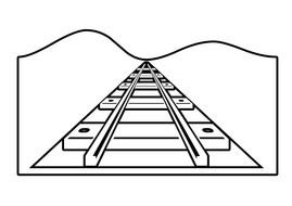 Clip Art of railroad