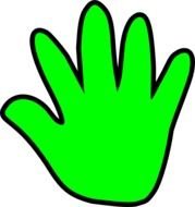 Handprint Outline Panda Free Images N2