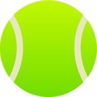Simple Green Tennis Ball drawing