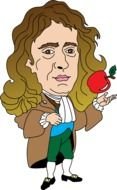 sacked Newton with a red apple