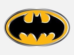 Clipart illustration of Batman logo