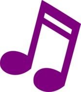 Purple Musical Note At Clkercom Vector Online