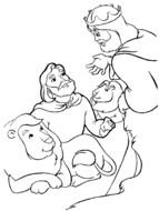 Genesis Beginning Coloring Page drawing