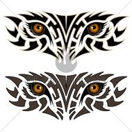 Eyes Of An Animal Tribal Tattoo &amp;183 Gl Stock Images clipart