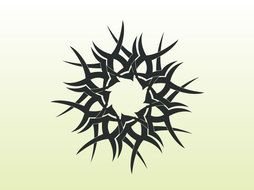 thorns wreath as picture for clipart