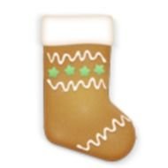 Christmas Cookie Stockings Icon Image