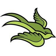 Green Little Bird Vector By Vectorportal On Deviantart