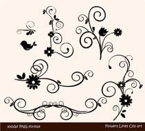 Clipart Flower Borders drawing
