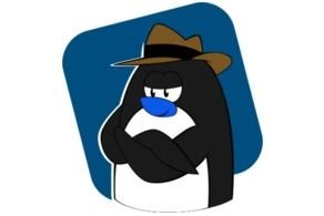 Fedora Penguin Crossing His Arms And Wearing Hat Vector