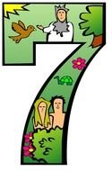 Creation Day 7 Number Vector Online Royalty