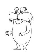 Printable Lorax Coloring Pages drawing