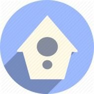 Bird Home Icon drawing