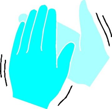 Clapping Hands At Clkercom Vector Online Royalty clipart