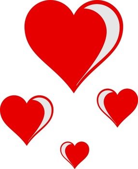 Cartoon Animation Of Loving Hearts