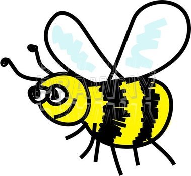 Bee Whimsical Cartoon Animal &ndash; Prawny Cartoons