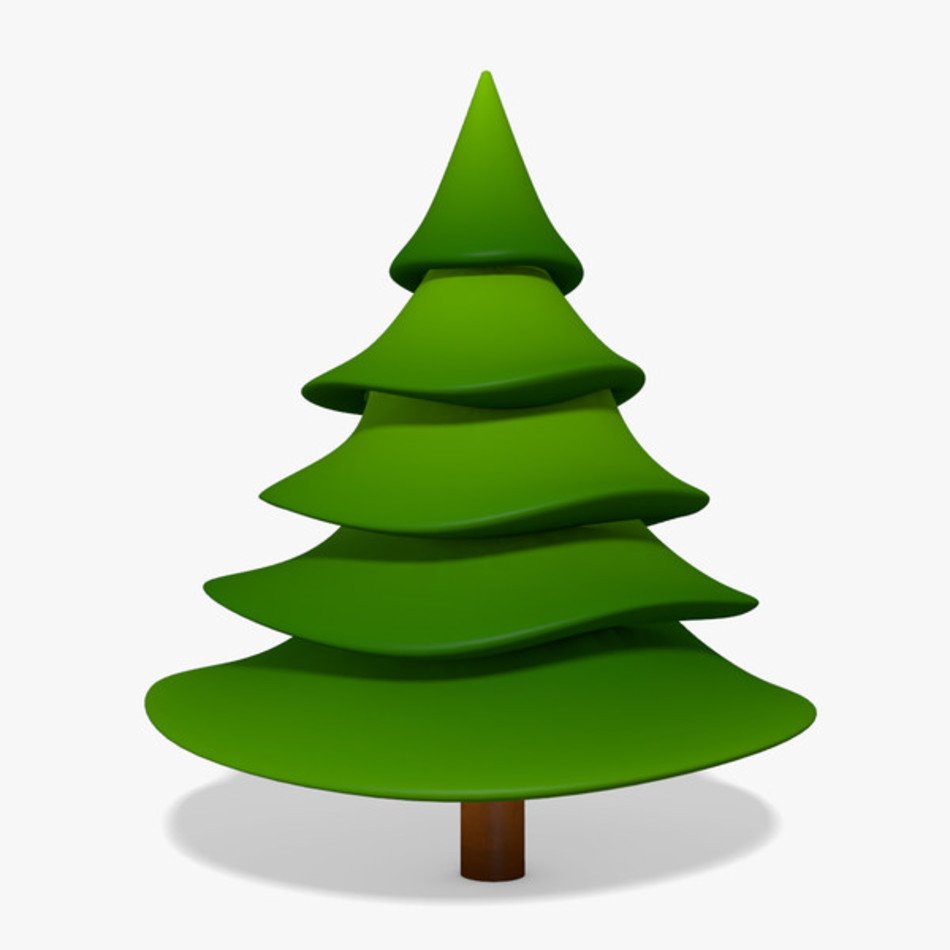 Cartoon Pine Tree &ndash; Item 1 Vector Magz Free Download