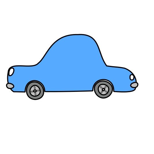 Small Blue Pantone Car