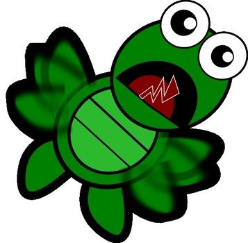 Turtle Flapping At Clkercom Vector Online N2