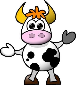 Moo The Cow At Clkercom Vector Online Royalty